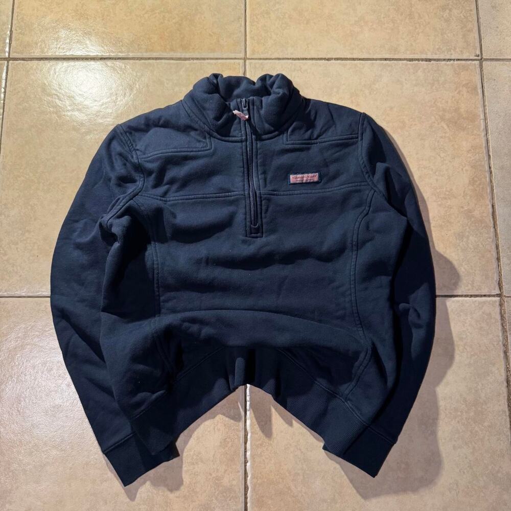 Y2k navy blue vineyard vines quarter zip Size M in Womens